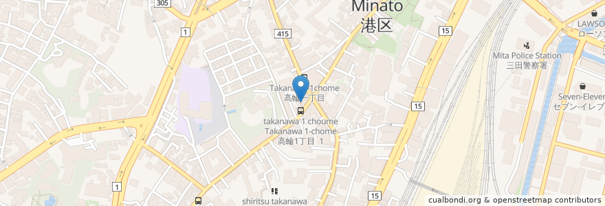 Mapa de ubicacion de Chana's Place en 일본, 도쿄도, 미나토.