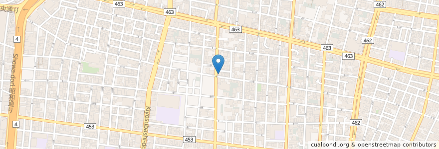 Mapa de ubicacion de 四丁目クリニック en 일본, 도쿄도, 다이토구.