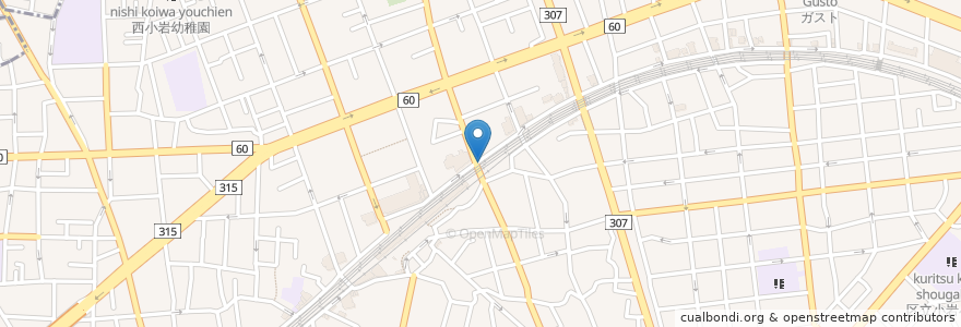 Mapa de ubicacion de そば処けやき en 일본, 도쿄도, 江戸川区.