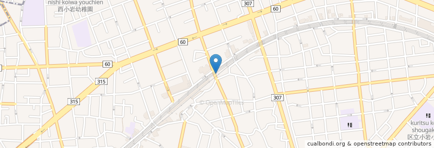 Mapa de ubicacion de 居酒屋けやき en اليابان, 東京都, 江戸川区.