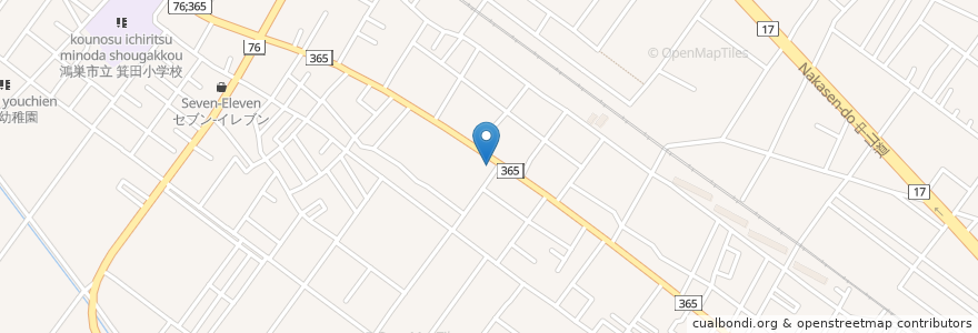 Mapa de ubicacion de 興福順 en Japan, Präfektur Saitama, 鴻巣市.