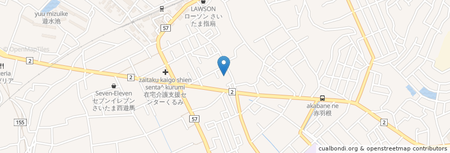 Mapa de ubicacion de スギ薬局 en 日本, 埼玉県, さいたま市, 西区.