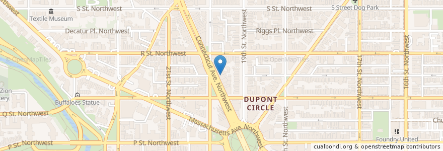 Mapa de ubicacion de Chipotle en 미국, 워싱턴 D.C., 워싱턴.