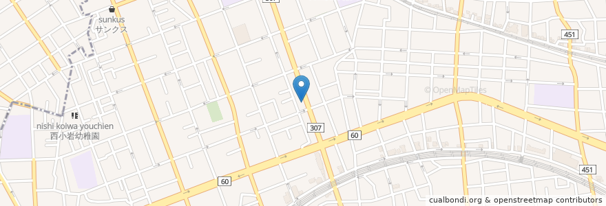 Mapa de ubicacion de ホワイト餃子 en Japão, Tóquio, 江戸川区.