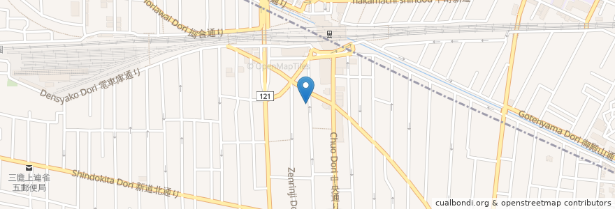 Mapa de ubicacion de 三鷹はなふさ皮膚科 en 일본, 도쿄도.