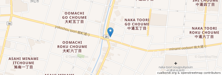 Mapa de ubicacion de どろんけん en 日本, 秋田県, 秋田市.