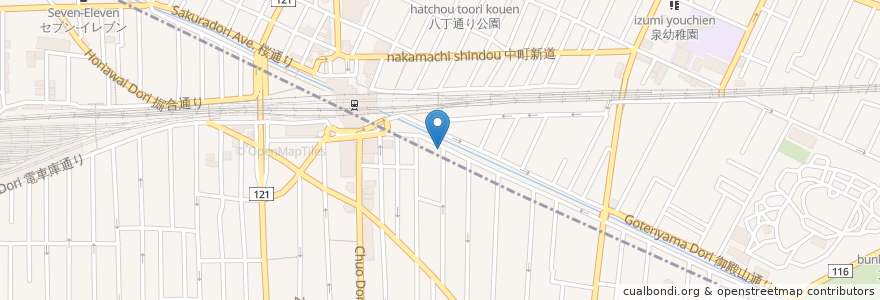 Mapa de ubicacion de さくら薬局 en ژاپن, 東京都.