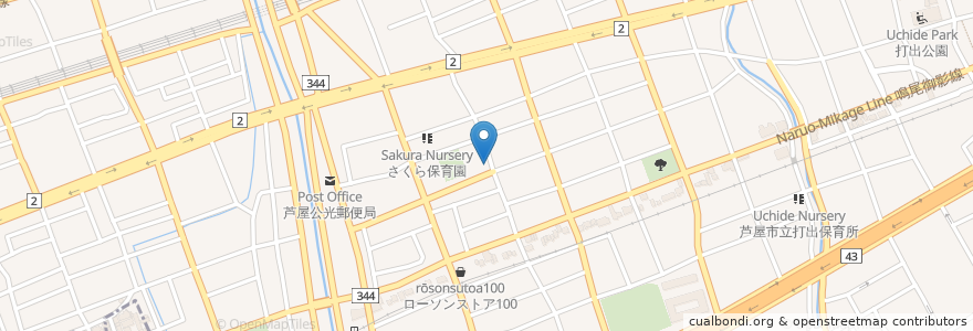 Mapa de ubicacion de 芦屋ごはん のりすけ en Japão, 兵庫県, 芦屋市.