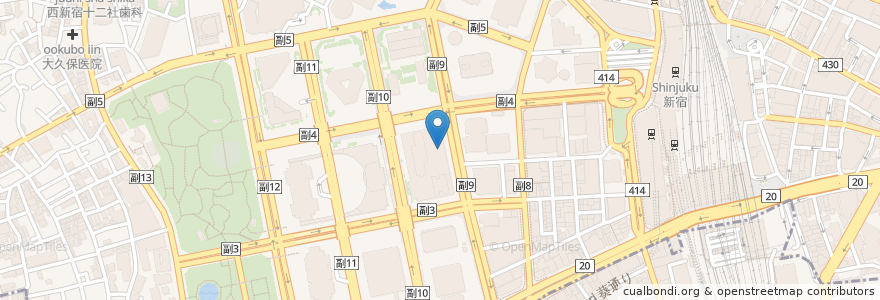 Mapa de ubicacion de アートラウンジ デュエット en Japonya, 東京都, 新宿区.