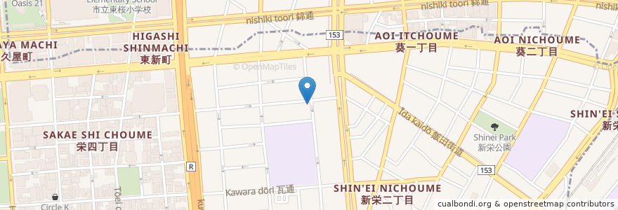 Mapa de ubicacion de CLUB ROCK'N'ROLL en 일본, 아이치현, 나고야 시, 中区.