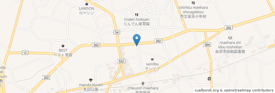 Mapa de ubicacion de アムール en 일본, 후쿠오카현, 糸島市.