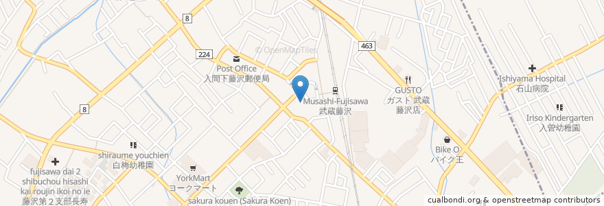 Mapa de ubicacion de 音降りそそぐ武蔵ホール en Japón, Prefectura De Saitama, 入間市.