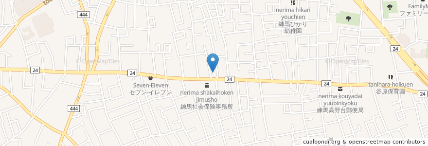 Mapa de ubicacion de 富士の湯 en Japon, Tokyo, 練馬区.