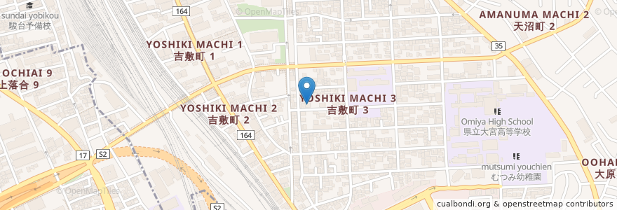 Mapa de ubicacion de 飯島医院 en 日本, 埼玉県, さいたま市, 大宮区.