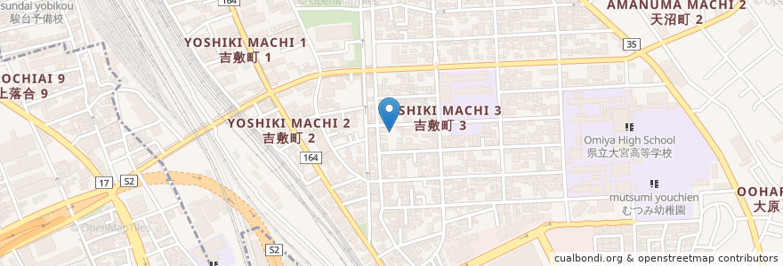 Mapa de ubicacion de おたっしゃ倶楽部 en Japan, 埼玉県, さいたま市, 大宮区.