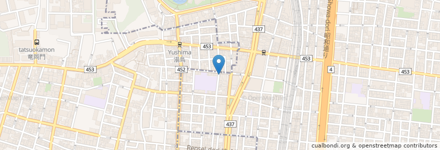Mapa de ubicacion de ワロスロードカフェ en Jepun, 東京都, 台東区.