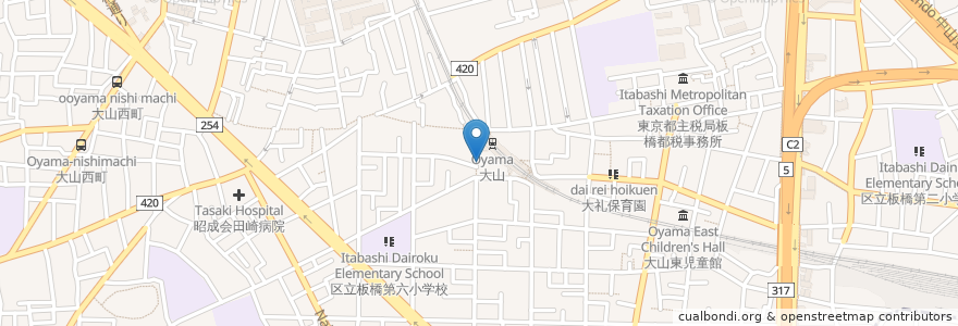 Mapa de ubicacion de 郵便ポスト en Япония, Токио, Итабаси.
