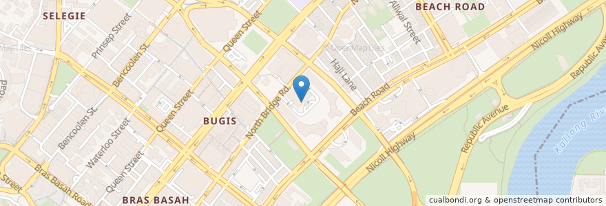 Mapa de ubicacion de Embaixada dos Emirados Árabes Unidos en Singapura, Central.