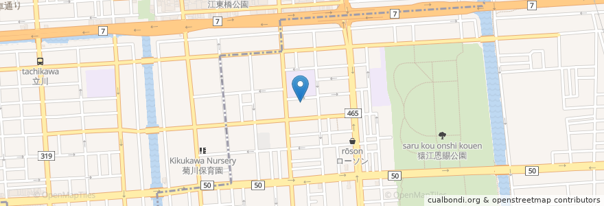 Mapa de ubicacion de アルテシモ アルディート en 日本, 東京都, 江東区.