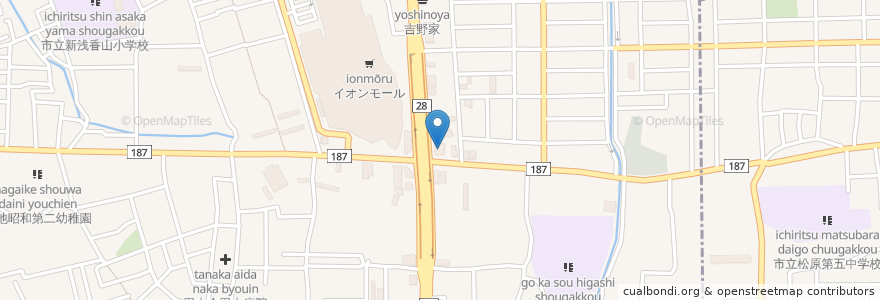 Mapa de ubicacion de ガスト en Japão, 大阪府, 堺市, 北区.