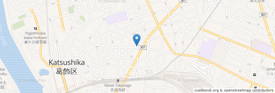 Mapa de ubicacion de 土屋クリニック en Japonya, 東京都, 葛飾区.