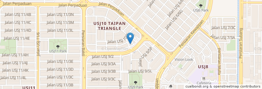 Mapa de ubicacion de Old Town White Coffee en Malásia, Selangor, Majlis Bandaraya Subang Jaya.