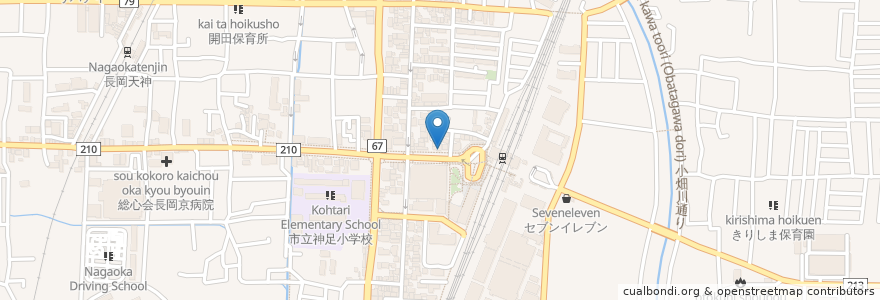 Mapa de ubicacion de 乙訓調剤薬局 en Japão, 京都府, 長岡京市.