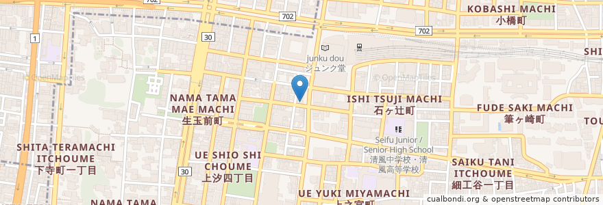 Mapa de ubicacion de やよい軒 en Japan, 大阪府, Osaka, 天王寺区.