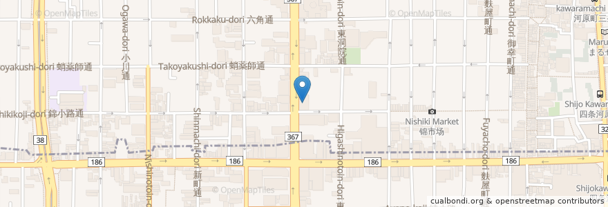 Mapa de ubicacion de SPACE KANTE en ژاپن, 京都府, 京都市, 中京区.