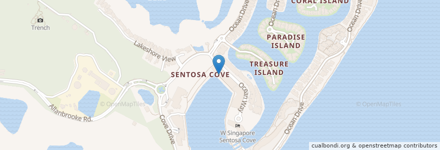 Mapa de ubicacion de Sabio by the Sea en シンガポール, Southwest.