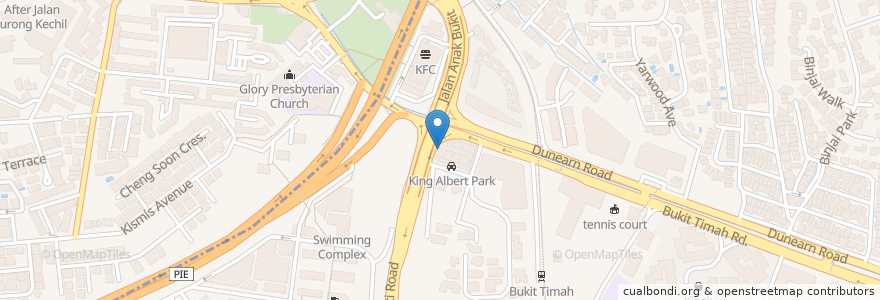 Mapa de ubicacion de Carl's Jr. en シンガポール, Northwest.