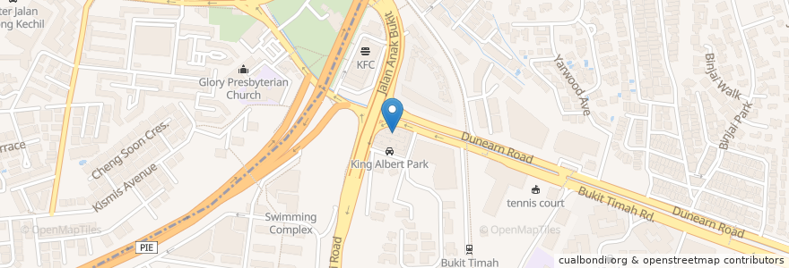 Mapa de ubicacion de Orange Maple Bakery Café en 新加坡, 西北区.