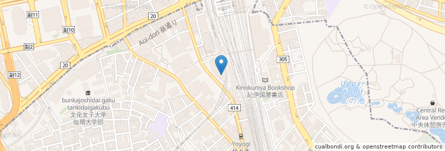 Mapa de ubicacion de シェイクシャック en Jepun, 東京都, 新宿区.