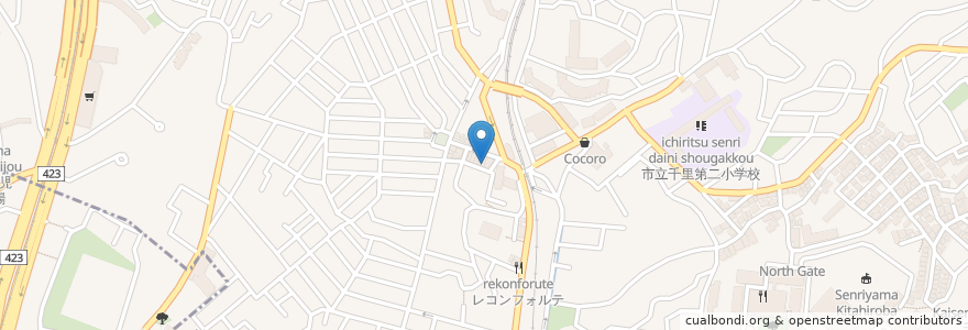 Mapa de ubicacion de ジークレフポピュラーミュージックスクール en Japonya, 大阪府, 吹田市.