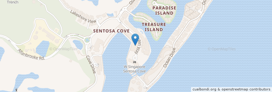 Mapa de ubicacion de Quayside Isle Preparatory School en Singapur, Southwest.