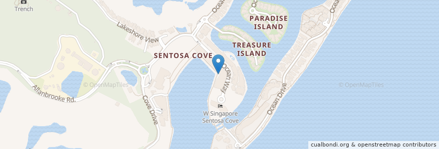 Mapa de ubicacion de Miska Cafe en Singapur, Southwest.