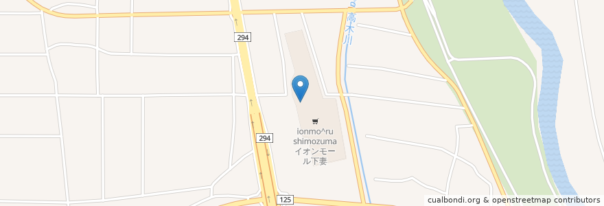 Mapa de ubicacion de サイゼリヤ en 日本, 茨城県, 下妻市.