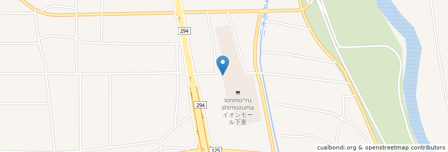 Mapa de ubicacion de KFC en Japón, Prefectura De Ibaraki, 下妻市.