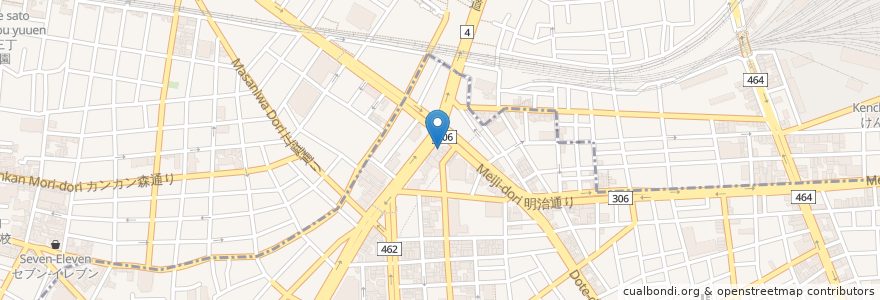 Mapa de ubicacion de マクドナルド en 日本, 东京都/東京都.