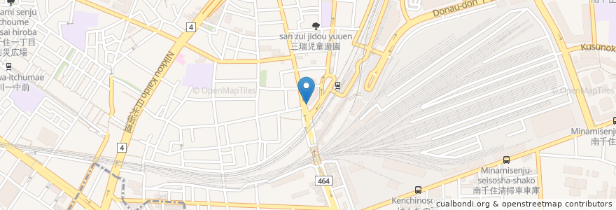 Mapa de ubicacion de Bpark南千住2 en 日本, 東京都.