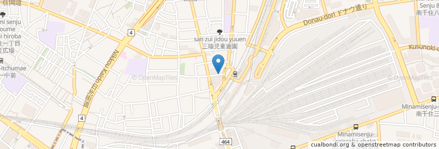 Mapa de ubicacion de 日高屋 en Japonya, 東京都.