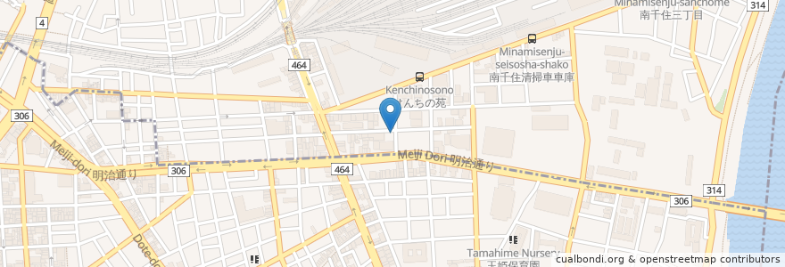 Mapa de ubicacion de タイムズ南千住第12 en Japan, Tokyo.
