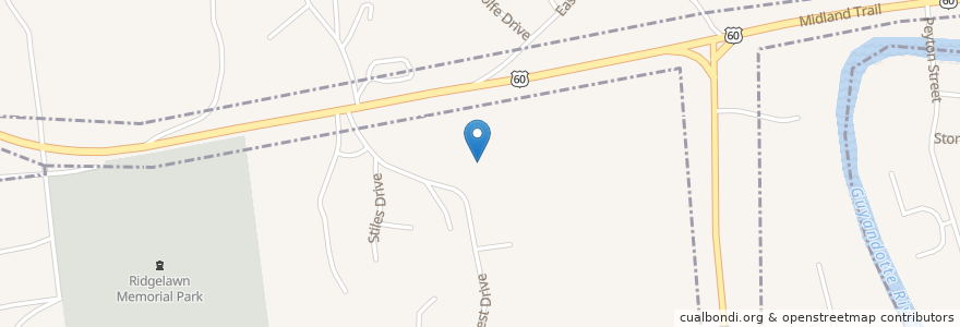 Mapa de ubicacion de Mimi's en Amerika Syarikat, Virginia Barat, Cabell County.
