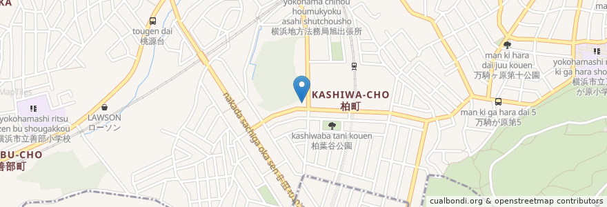 Mapa de ubicacion de 藤井歯科 en 日本, 神奈川縣, 横滨市, 旭区.