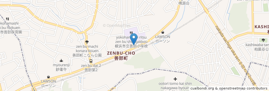 Mapa de ubicacion de すき家 en Jepun, 神奈川県, 横浜市, 旭区.