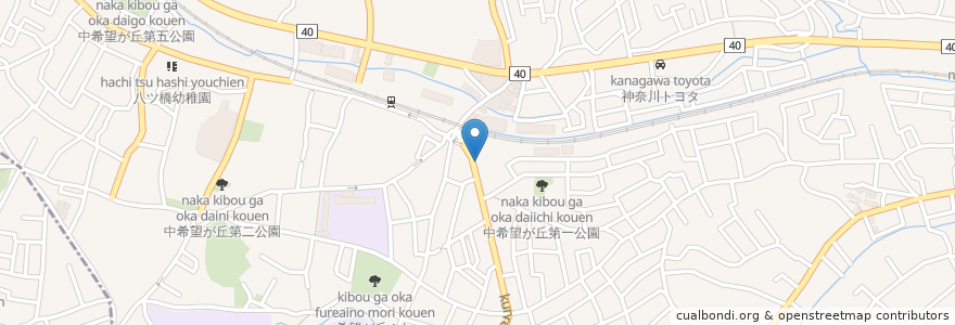 Mapa de ubicacion de ハックドラッグ en Giappone, Prefettura Di Kanagawa, 横浜市, 旭区.