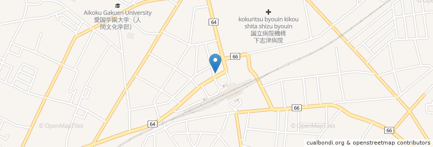 Mapa de ubicacion de まねきねこ en 일본, 지바현, 四街道市.