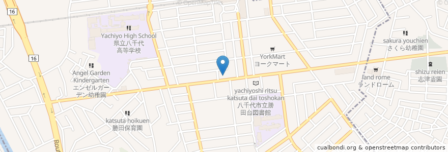 Mapa de ubicacion de barたまい en 일본, 지바현, 八千代市.