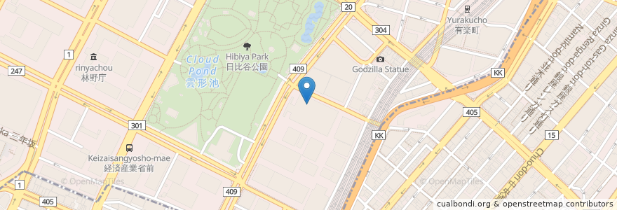 Mapa de ubicacion de ランデブーラウンジ en Japan, Tokio, 千代田区.