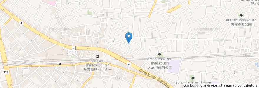 Mapa de ubicacion de 女ヶ澤 en 日本, 東京都, 杉並区.
